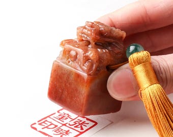 Customized Chinese name stone seal / Chinese seal/ Chinese name stamp/ japanese name stamp/ mandarin name/ soap stone/ personalised