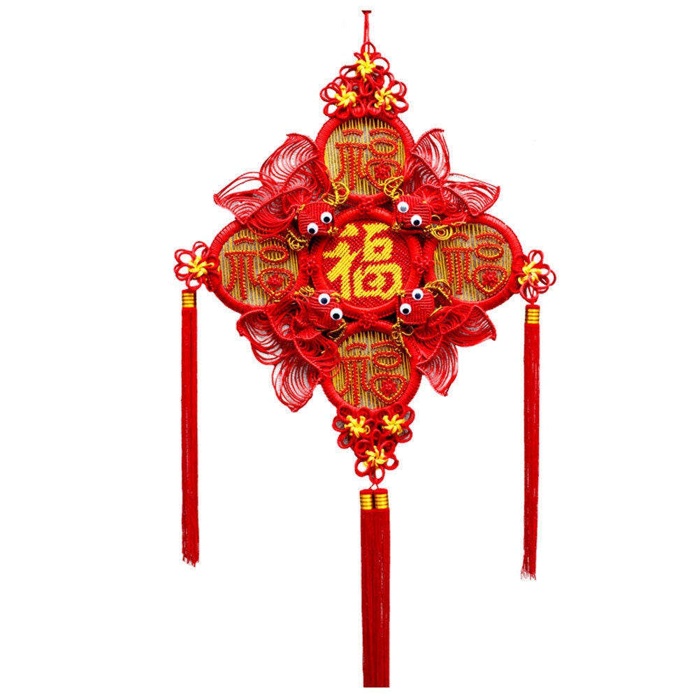 Chinese Knot Chinese New Year Decoration Spring Festival Chinese Wedding Home Decor Traditional Ornamental Knot Tassel New Year Gift