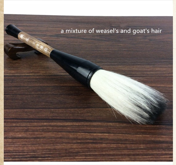 Pennello Calligrafia Cinese - Pelo Di Lupo E Capra Per Scrittura E Acquerello - Foto 6