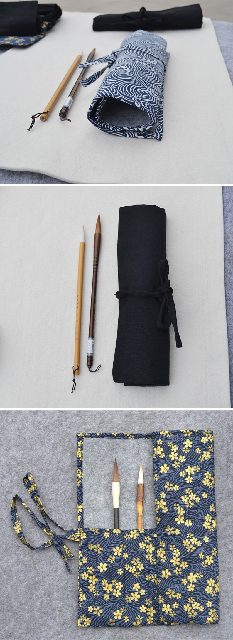 Paint Brush Holder Artist Paint Brushes Case Roll up Pen Etsy