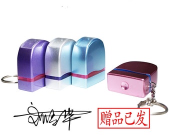 Custom Signature Stamp Personalized Stamp Signature Stamps Medium Size Self-Inking Stamp Customized with Your Signature