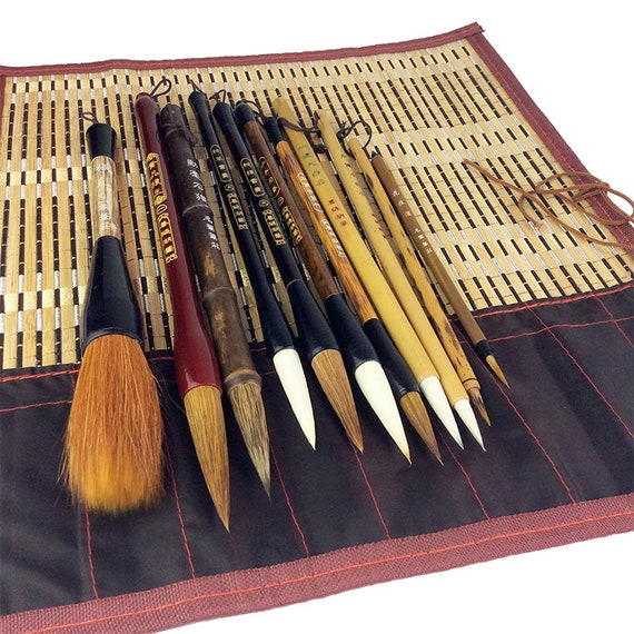  LITAITAI Paint Brush Holder Bamboo,Watercolor Brush