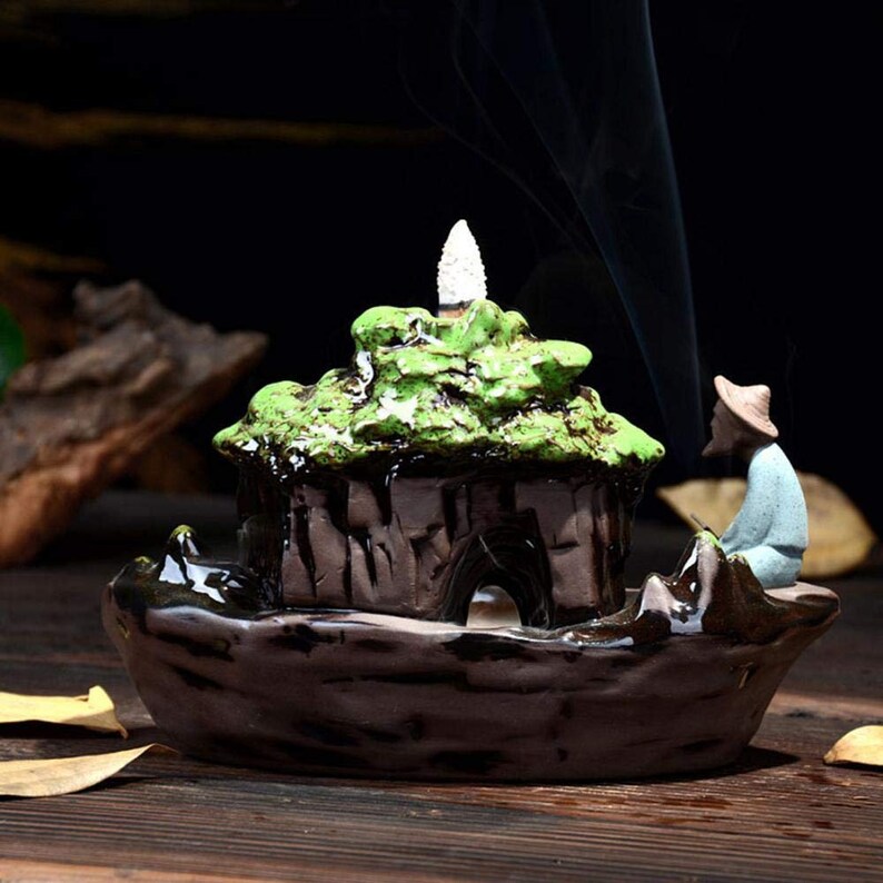 Landscape Backflow Incense Holder Home Incense Burner Backflow Etsy