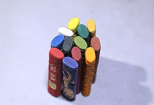 Hukaiwen Ink Block Colors Pigment Ink Stick Set for Chinese Japanese  Traditional Pigment Color Calligraphy and Painting Drawing 12 PCS 