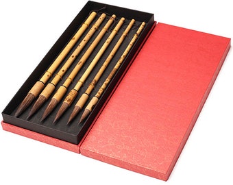 Watercolor Brushes Chinese Calligraphy Brush Set Kanji Japanese Sumi Painting Drawing Brushes Handmade Master Brushes