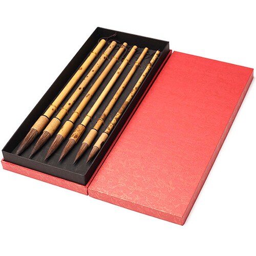 Watercolor Brushes Chinese Calligraphy Brush Set Kanji Etsy