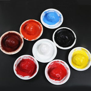 Chinese Kleur Inkt Pasta Stempelkussen Schilderij Kalligrafie Levert Art Set Pasteuze Kleur-snelle Inkt Pasta Gebruikt Voor Zeehonden stempelkussen