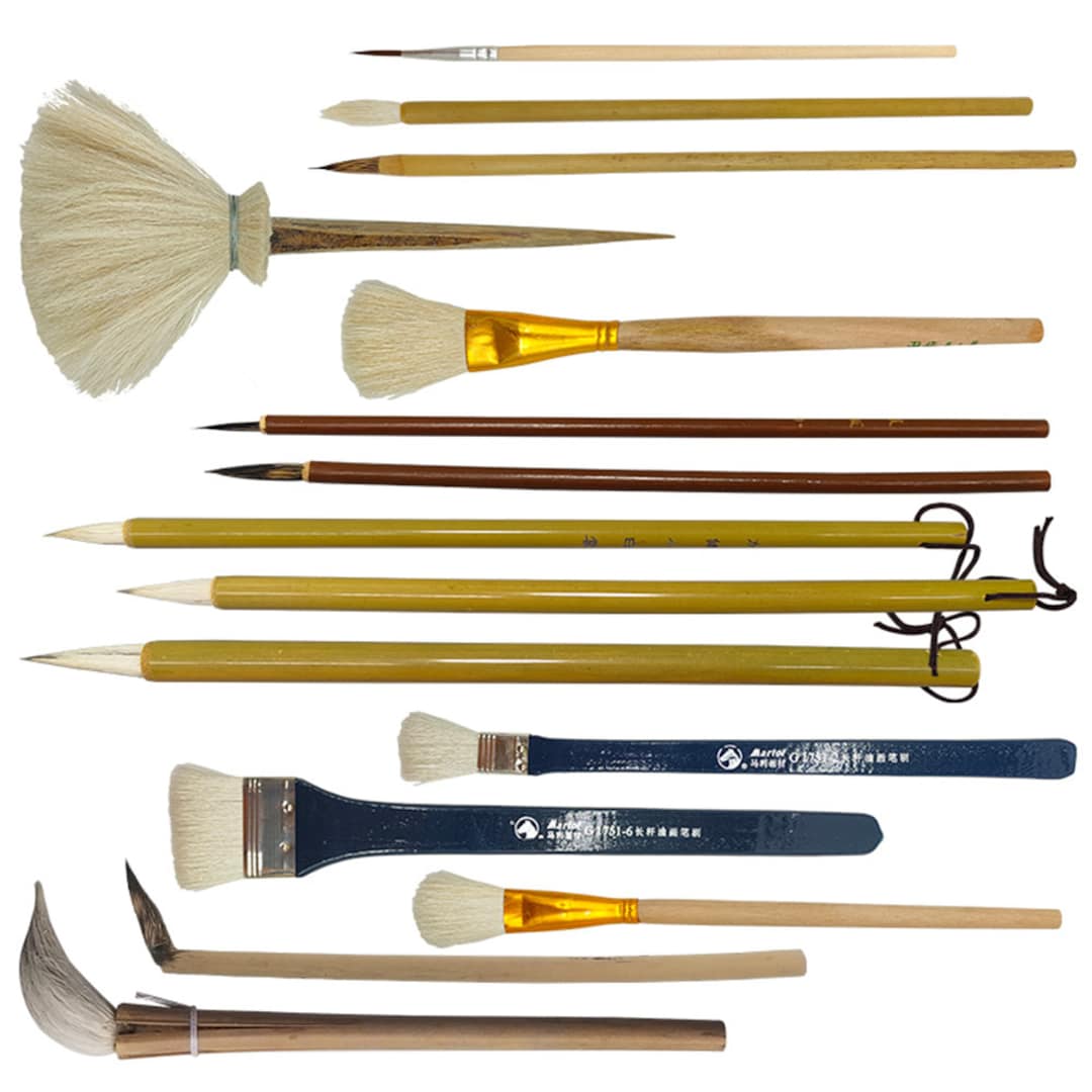 Glaze Brushes, 14PCS Pottery Art Painting Tools, Pottery Brush, DIY