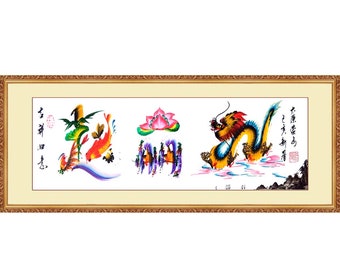 Nombre japonés / Nombre en japonés / Pintura de nombre japonés personalizado / Regalo de nombre japonés / Símbolos pintados a mano / Traducción libre (Sin marco)