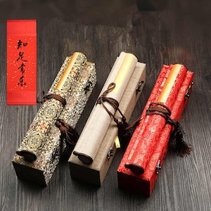 Papier de riz chinois vierge personnalisé et peinture sur soie Xuan Scroll calligraphie chinoise personnalisée