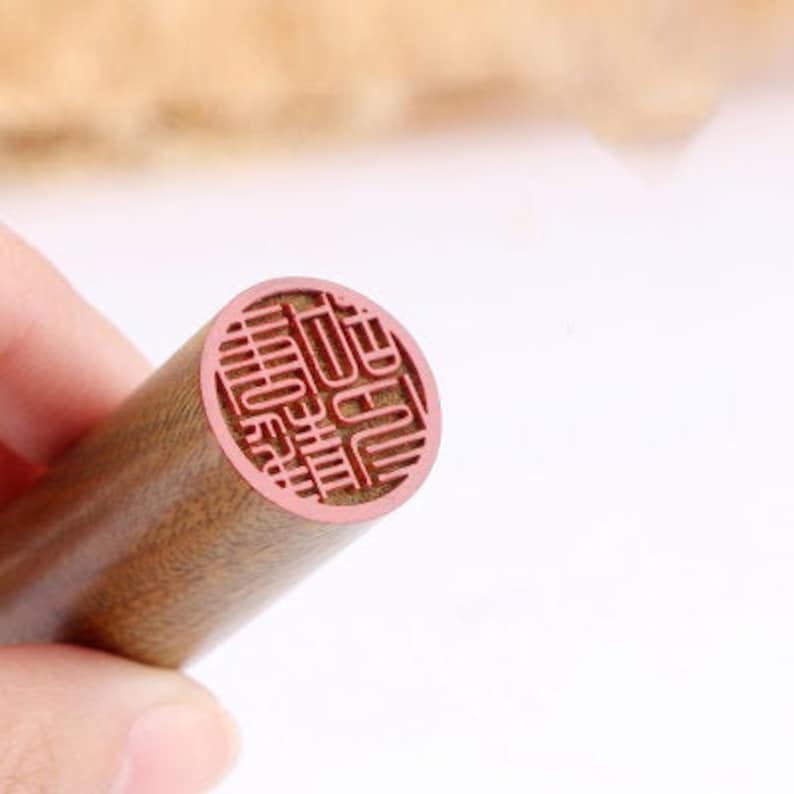 Custom Round Japanese Stamp Japanese Hanko Chop Japanese Name Etsy
