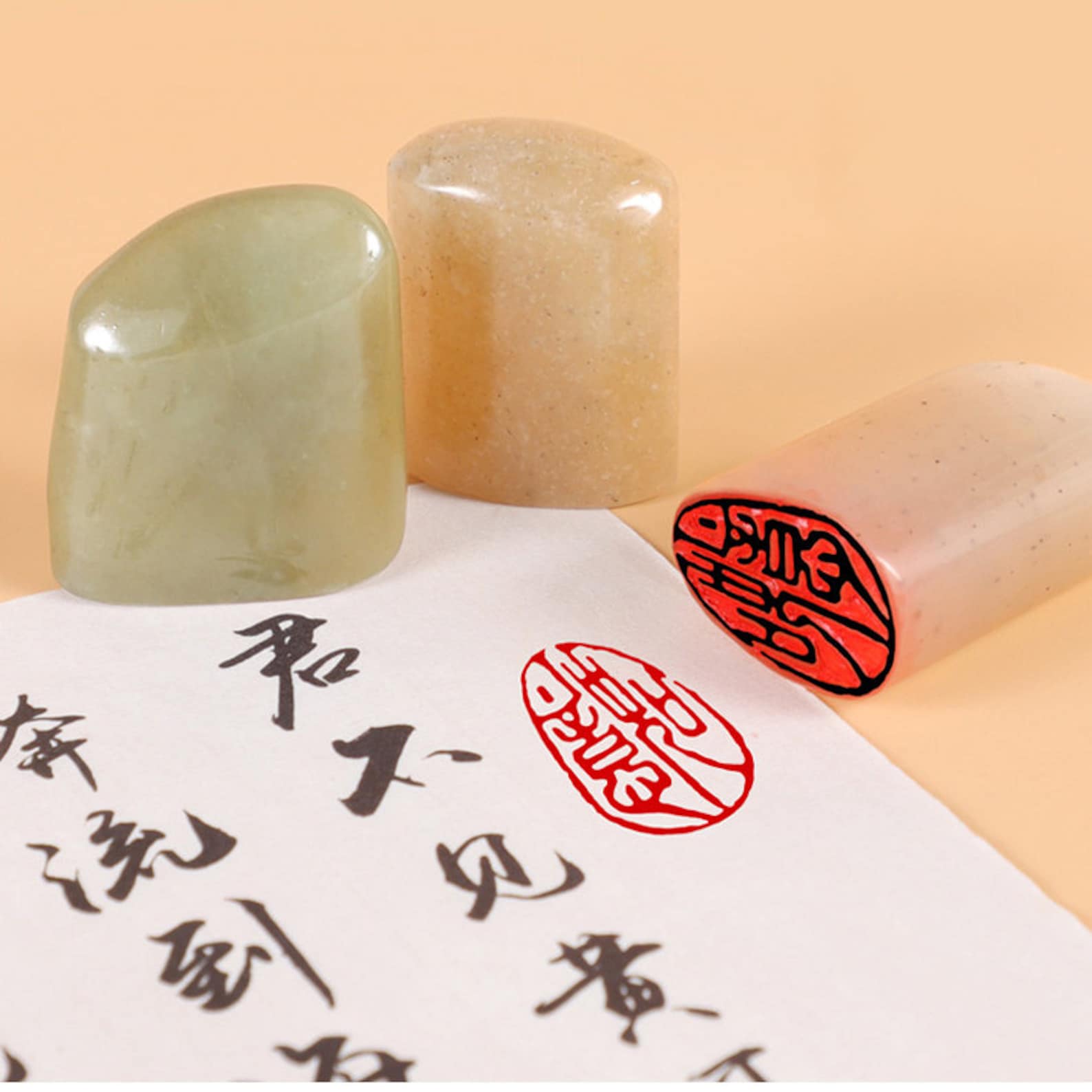 Custom Name Seal/stone Seal Carving/chinese Stone Square Seal Etsy