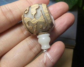 Natural Boddhi Seed Beads Guru Beads Three-hold Beads Jewelry Finding Beading Supplies