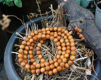6mm/8mm/10mm/12mm Natural Barbie Aromatic Sandalwood with Amazing Fragrance Beads Wooden Buddhism India Yoga Malas 108 Mala