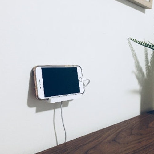 Cell Phone Stand Wall Mount Tablet Holder Hanging Shelf Etsy