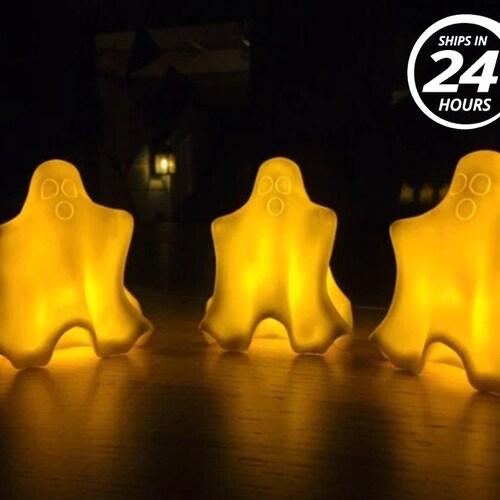 Light up Halloween Ghost Decorations glowing Halloween Ghost Etsy