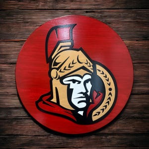 Ottawa Senators Wood Sign | 23” Round