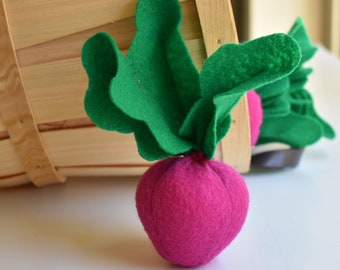 PDF Pattern for Felt Garden Vegetables Carrot, Onion, Beet, Pretend ...