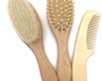 personalised brush and comb set