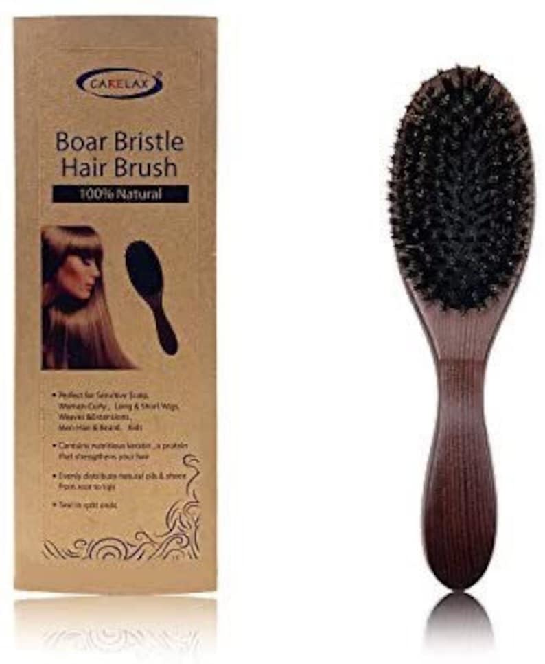 Boar Bristle Hair Brush Etsy