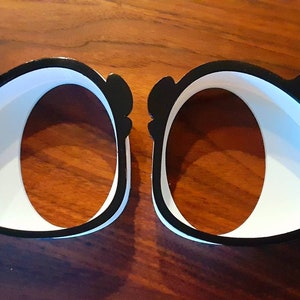 FREE SHIPPING 3D printed Fursuit Costume Toony Egg Eyeblanks (Attachable Eye Lashes)