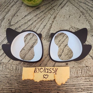 FREE SHIPPING 3D printed Fursuit Costume Peanut Eyeblanks (Attachable Eye Lashes)