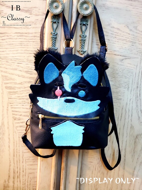 furry backpack purse