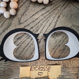 FREE SHIPPING 3D printed Fursuit Costume Cute Wide B Eyeblanks (Attachable Eye Lashes)