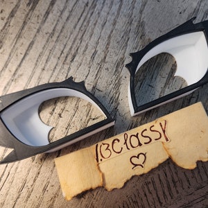 FREE SHIPPING 3D printed Fursuit Costume Sharp B (Attachable Eye Lashes)