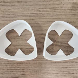 FREE SHIPPING Clearanced 3D printed triangle X Eyeblanks