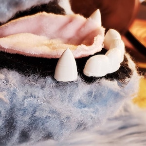 FREE SHIPPING 3D printed Fursuit Costume K9 Wolf Husky Tooth set bottom set with fangs Fursuit Teeth