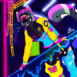 Digital Art Custom Fursona Commission Furry art digital painting of Fursona HALF BODY