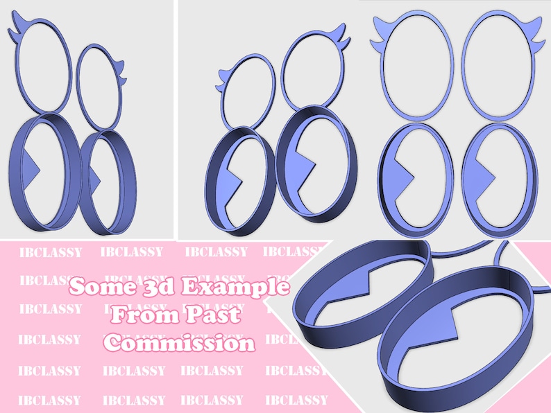 FREE SHIPPING 3D printed Fursuit CUSTOM Eyeblanks customized blanks cartoony commission eye blanks fursuit eyes image 3