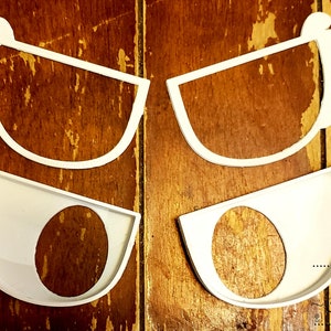 FREE SHIPPING 3D printed fursuit costume angry meh eye blanks attachable eyelashes male female fursuit accessories