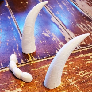 FREE SHIPPING 3D printed Fursuit Costume Saber Tooth set Top set with fangs Fursuit Teeth
