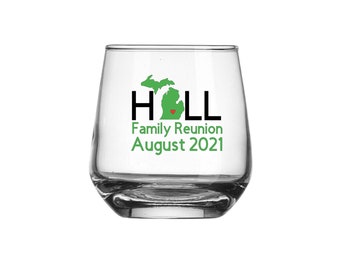 Personalized Family Reunion Shot Glass, Set of Six