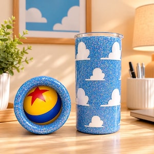 Toy Story Inspired Cloud Glitter Tumbler