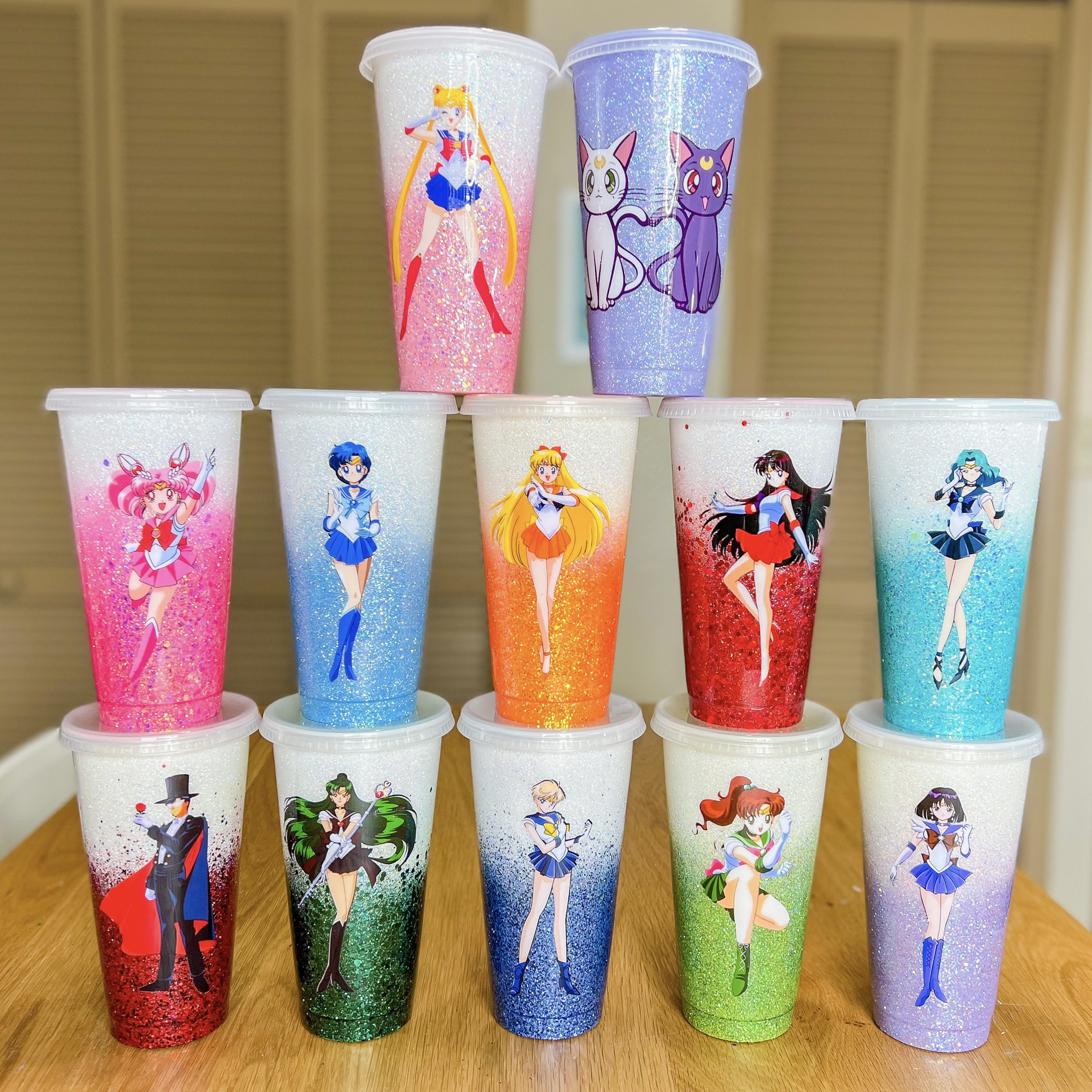 Sailor Moon & Friends Reusable Cold Cup Tumbler 