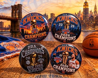 Botones del Campeonato de la NBA de los Knicks 2026 / Nueva York para siempre