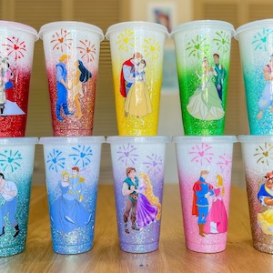 Prince & Princess Glitter Tumbler