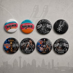 サンアントニオ・スパーズ ファイナル2026 ボタン | ウェンバニャマにインスパイアされたNBAコレクタブルピン