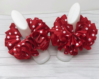 Ostern Tutu Socken, Ribbon Tutu Fußkettchen, Tutu Socken, Rüschen Fußkettchen, Taufsocken, rote Tutu Socken