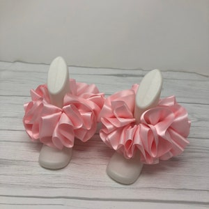 Easter Tutu Socks,Ribbon Tutu Anklets, Tutu Socks, Ruffled Anklets, Christening Socks