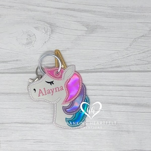 Luggage Tag, Bag Tag, Backpack Tag, Unicorn Bag Tag, Lunchbox Tags, Personalized Tags