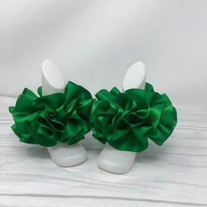 Green Tutu Anklets, Easter Tutu Socks, Ribbon Tutu Anklets, Tutu Socks, Ruffled Anklets, Christening Socks