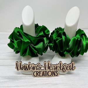 Mini Green Tutu Anklets, Easter Tutu Socks, Ribbon Tutu Anklets, Tutu Socks, Ruffled Anklets, Christening Socks, Glitter Tutu Socks