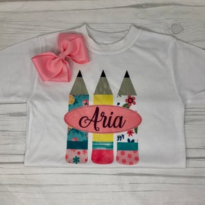 Crushing Preschool Shirt, Back to School Shirt, First day of Grade, Boho Shirts, Preschool Shirt, First Day of School, Pencil back to school