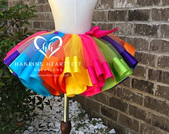 Rainbow tutu, birthday tutu, Easter tutu, Baby tutu, Photo Prop, Rainbow Party
