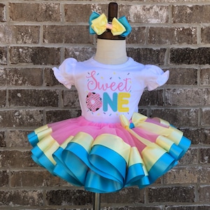 Sweet One Donut birthday Outfit, Donut Grow Up, Birthday Outfit, Birthday Tutu, Birthday Set, Birthday, Donut, Donut Theme, Donut Party