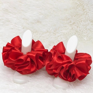 Red Tutu Anklets, Easter Tutu Socks, Ribbon Tutu Anklets, Tutu Socks, Ruffled Anklets, Christening Socks, Glitter Tutu Socks